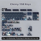 Moonlight Lotus Pond 104+34 / 54 Cherry Profile Keycap Set Cherry MX PBT Dye-subbed for Mechanical Gaming Keyboard